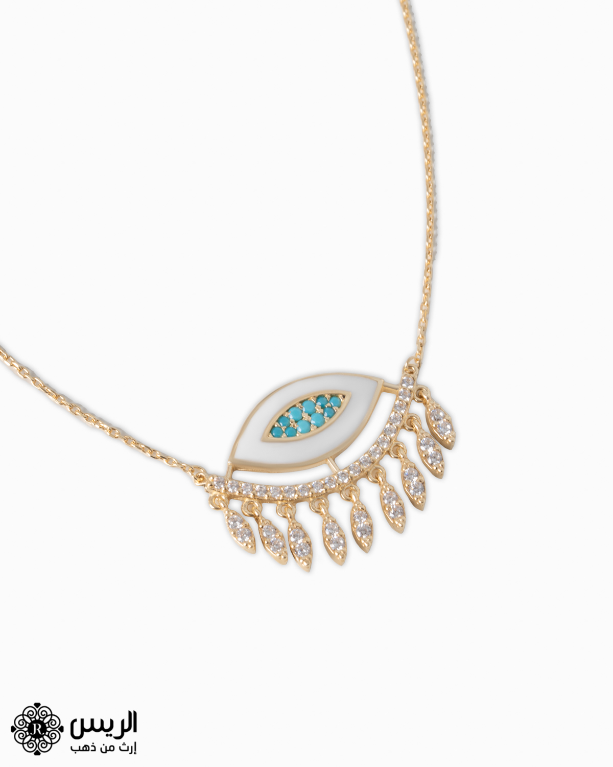 Raies jewelry Elegant Necklace تعليقة مع سلسلة ناعمة الريس للمجوهرات