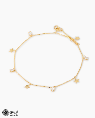 خلخال ناعم بفصوص Swarovski