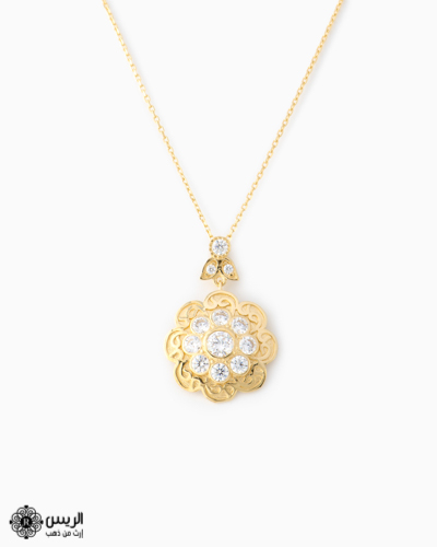 Pendant with Chain Flower Shape