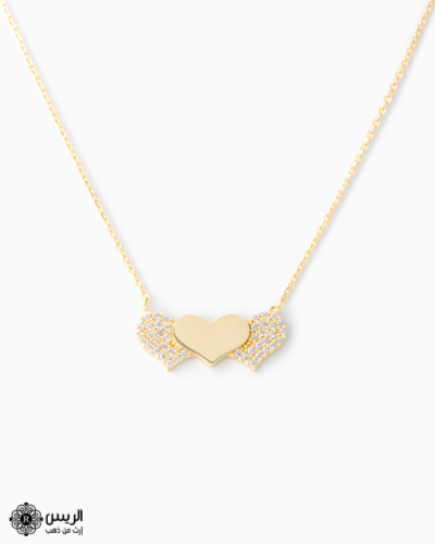 Pendant with Chain Hearts shape